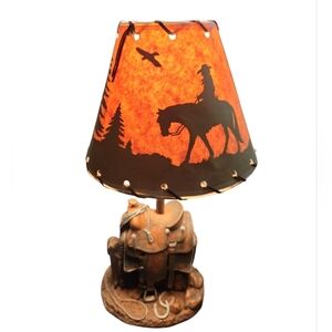 Western Saddle Lamp